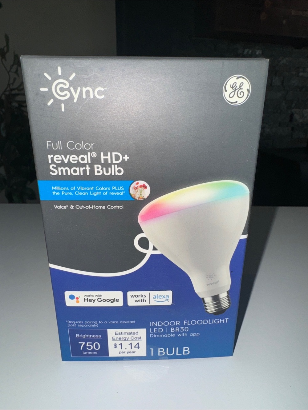 Cync (GE) Full Color reveal HD+ Smart Bulb 750 lumens NEW